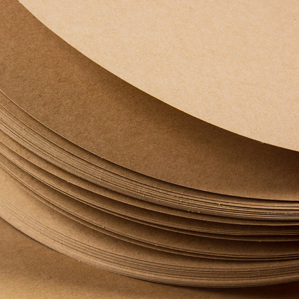 

25 Sheets Kraft Sketch Paper Supplies Thick Art Parchment Rounds Painting Drawing