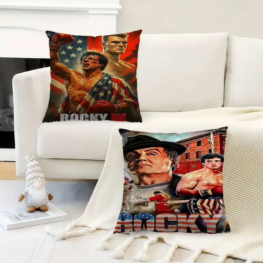 

Rocky Balboa Boxing Fitness Pillow Cover For Bedroom Room And Living Room Sofa Decorative Cushion Cover