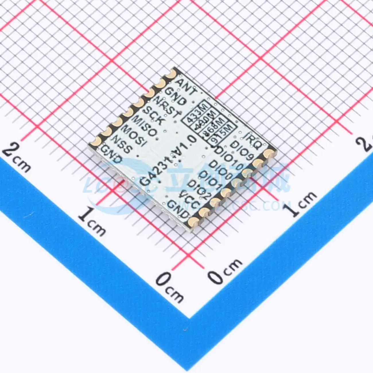 6pcs PAN3120S433N0S1 SMD 13.5x12mm transceiver 433MHz 21dBm RF Wireless Communication Module for Smart Home System