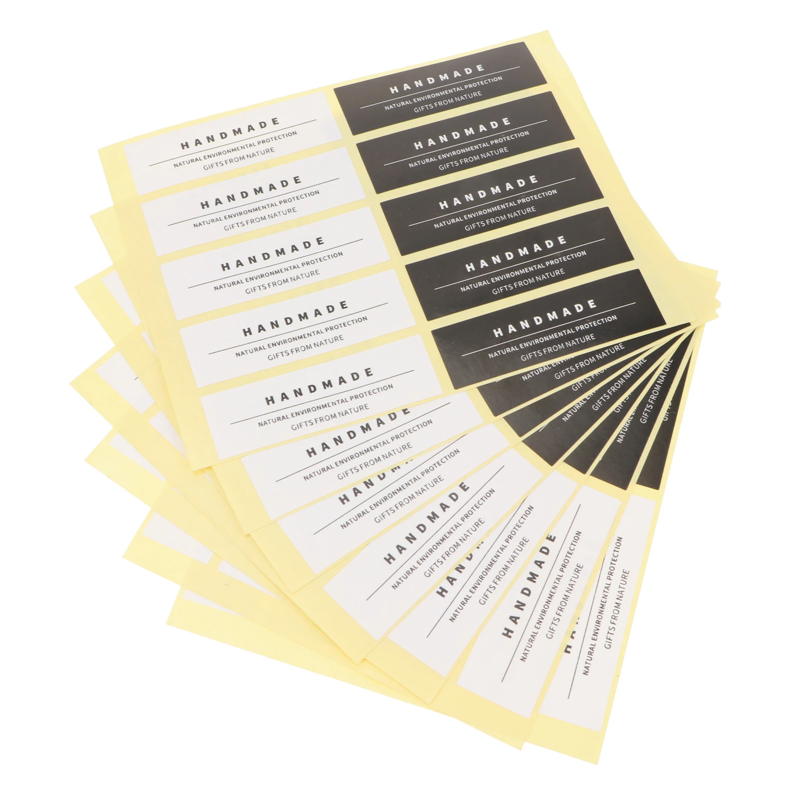 6Pcs DIY Stickers 60 Labels Set Handmade Jar Labels for Glass Cup Decor Easy Apply Sticker for Homemade Candles