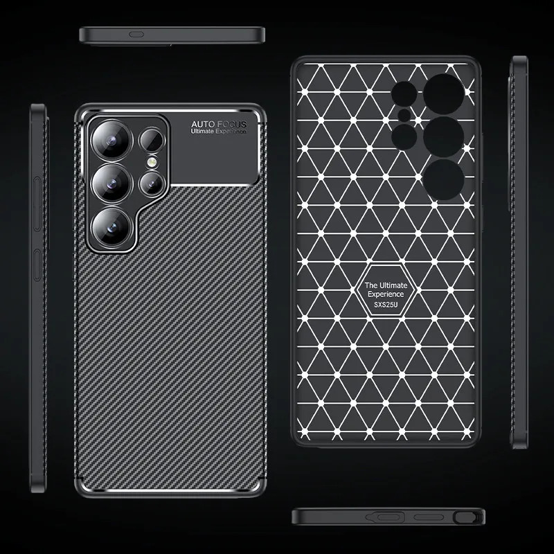 For Samsung Galaxy S25 Ultra Case Samsung S25 Ultra Cover Soft Silicone Bumper Protective Phone Case For Samsung S25 Plus Shield