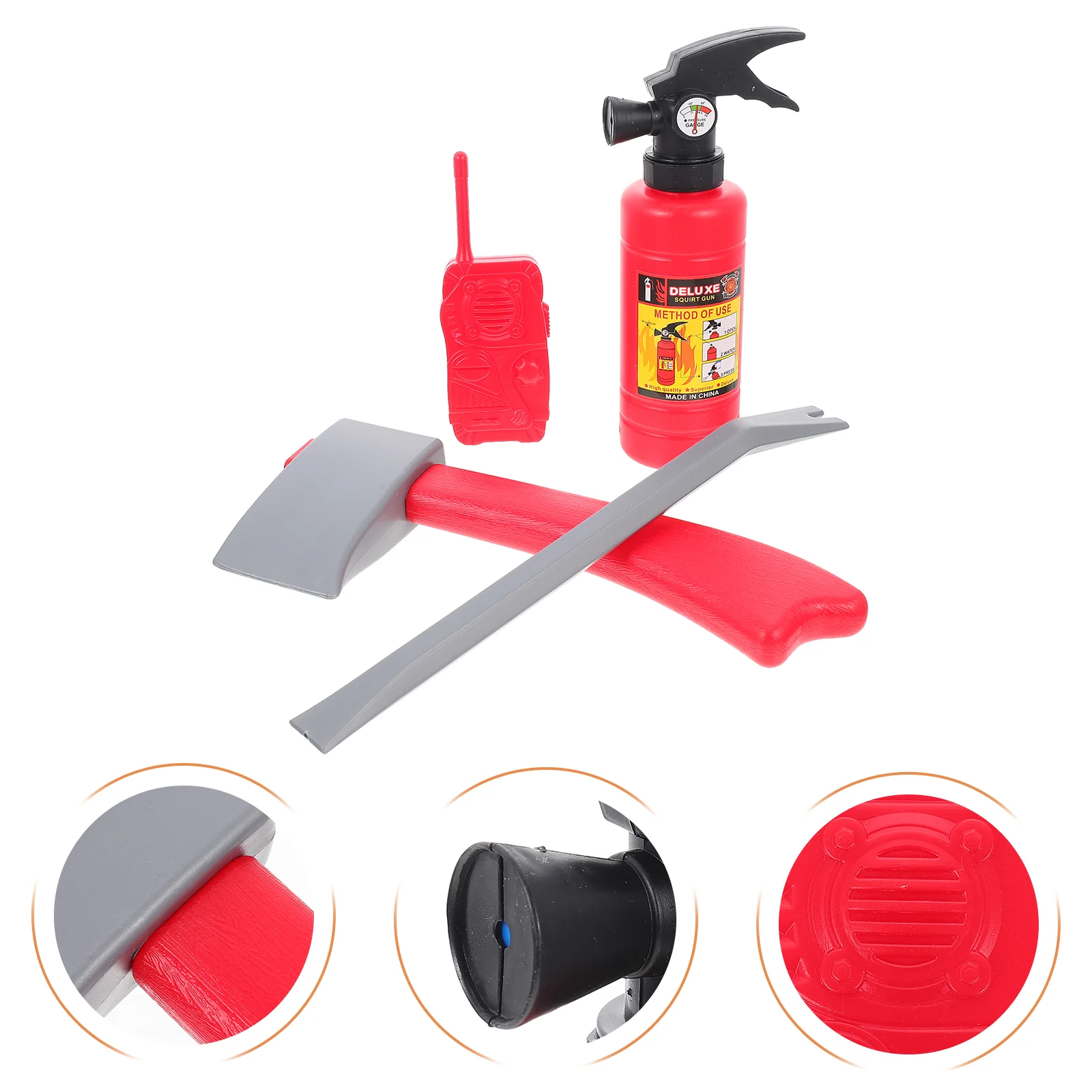 Pretend Water Spray Toy para crianças, combate a incêndios, extintor, dramatização, carro, carros, adereços, spray, criança, criança