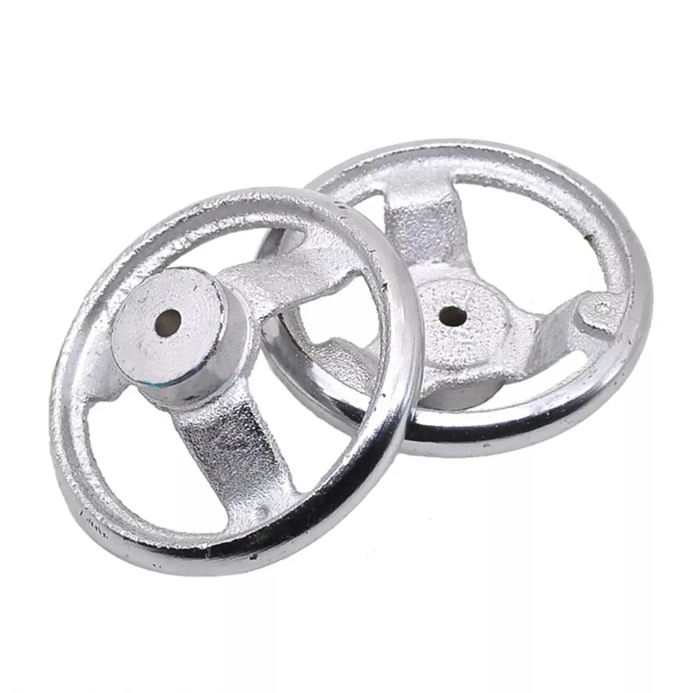 1pc 3/4/5 Inch Handwheel 3-spoke Machinery Hand Wheels Chrome Plated Steel For Machine Tool Welding Equipment Accessories