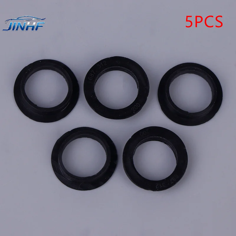 5pcs Car Reversing Radar Rubber Sleeve Rubber Ring For Parking Sensor Bumper Object Sensor 9663821577 9196705 25961317 Etc