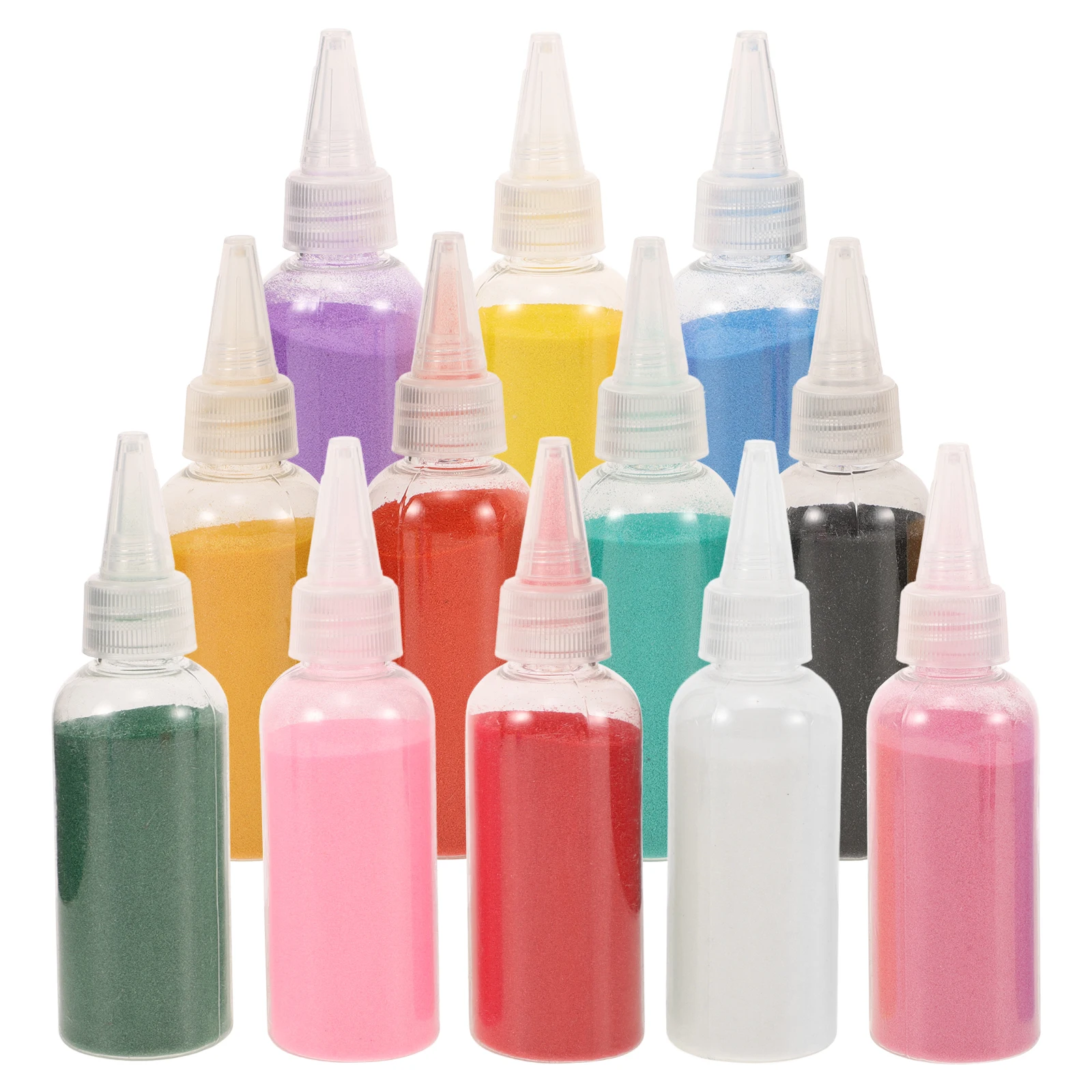 

12 Pcs Colored Sand Materials Crafting for Kids Colorful Kid's Painting Children's