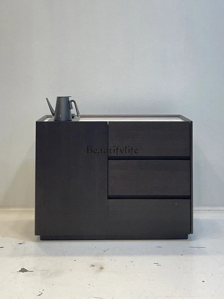 

Italian minimalist marble modern minimalist tea cabinet integrated embedded