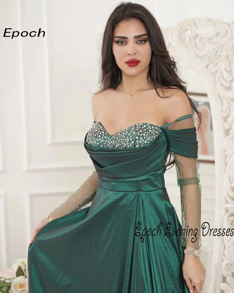 Epoch Evening Dress فساتين مناسبة حسب الطلبA-Line Floor-Length Elegant Off The Shoulder Cocktail Prom Gown For Sexy Women 2024