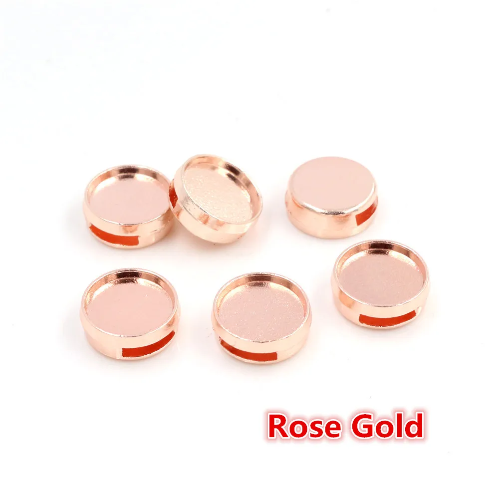 20pcs 12mm Inner Size Antique Silver Plated Fashion Style Cabochon Base Cameo Setting Charms Pendant For 8mm Leather Bracelet