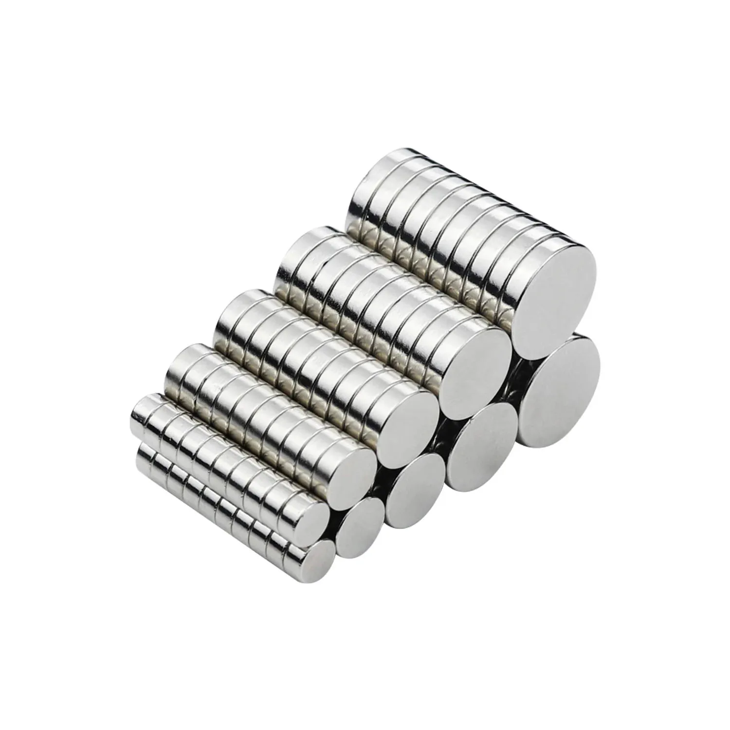 Bloques de disco redondo súper fuertes imán NdFeB N38 imán de neodimio artesanías de nevera para campo acústico electrónica Aimant Imán para bricolaje