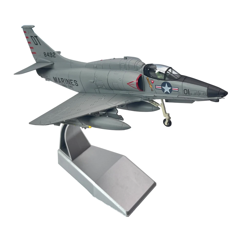 1:72 United States Marine Corps A-4 Skyhawk Attack A4 Fighter Jouet Avion Métal Militaire Moulé Sous Pression Modèle D'avion Collection Cadeau