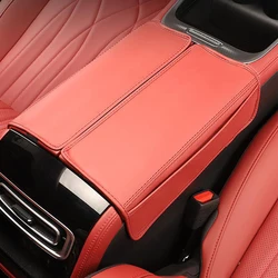 For Chery Exeed RX 2023 2024 Car Central Control Armrest Organizer Storage Box Decoration Leather Case Cover Accessories