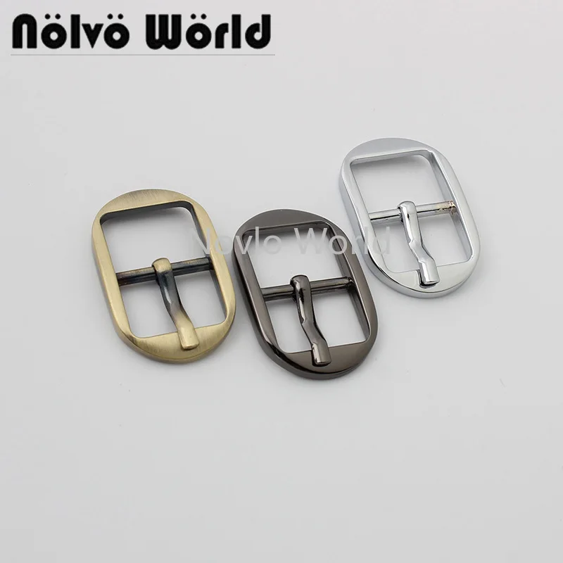 

10-50pcs 6 colors 15mm 5/8" chrome color small size alloy pin buckle for DIY shoulder bag belt adjust purse parts