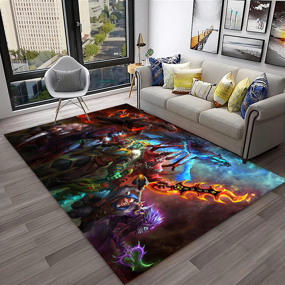 3D Classics Game Dota2 Gamer HD Carpet Rug for Home Living Room Bedroom Sofa Doormat Decor,kids Play Area Rug Non-slip Floor Mat