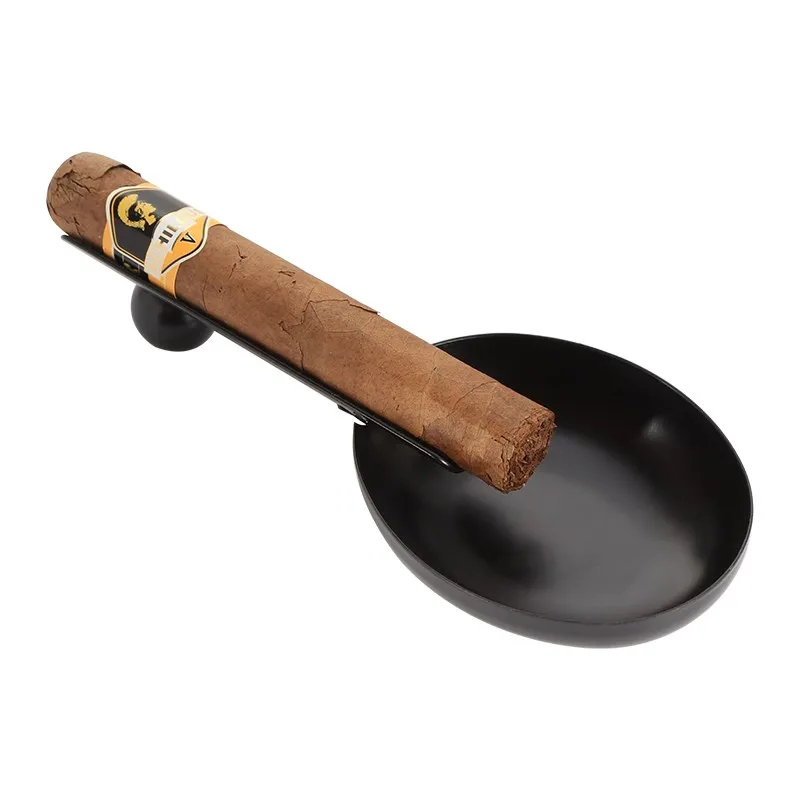 Mini Cigar Ashtray Ash Tray Cigar Holder Cigarette Single Cigar Holder Slot Tobacco Accessories