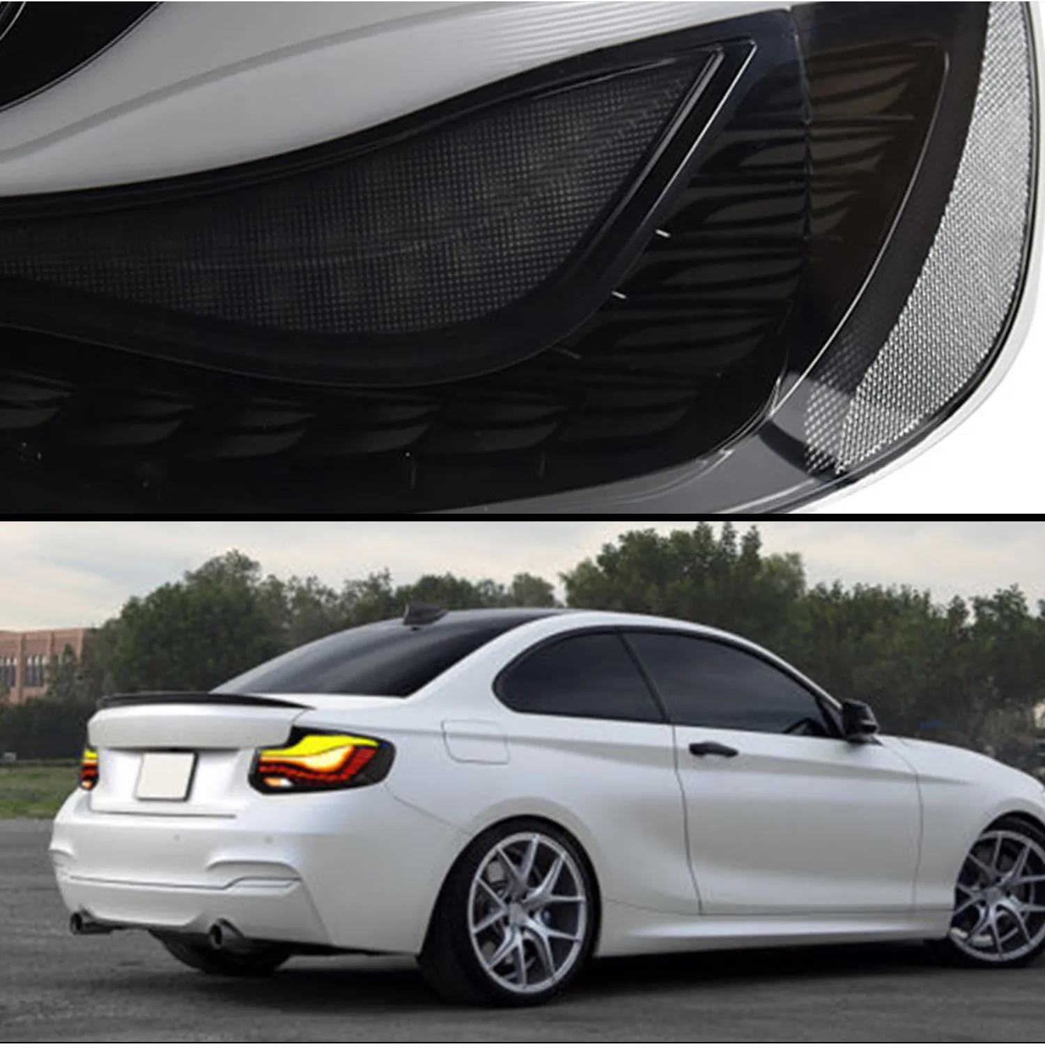 HCMOTIONZ-luces traseras LED para coche, lámparas traseras DRL para BMW M2, serie 2, F22, F23, F87, 218, 220i, 230, 2014-2022