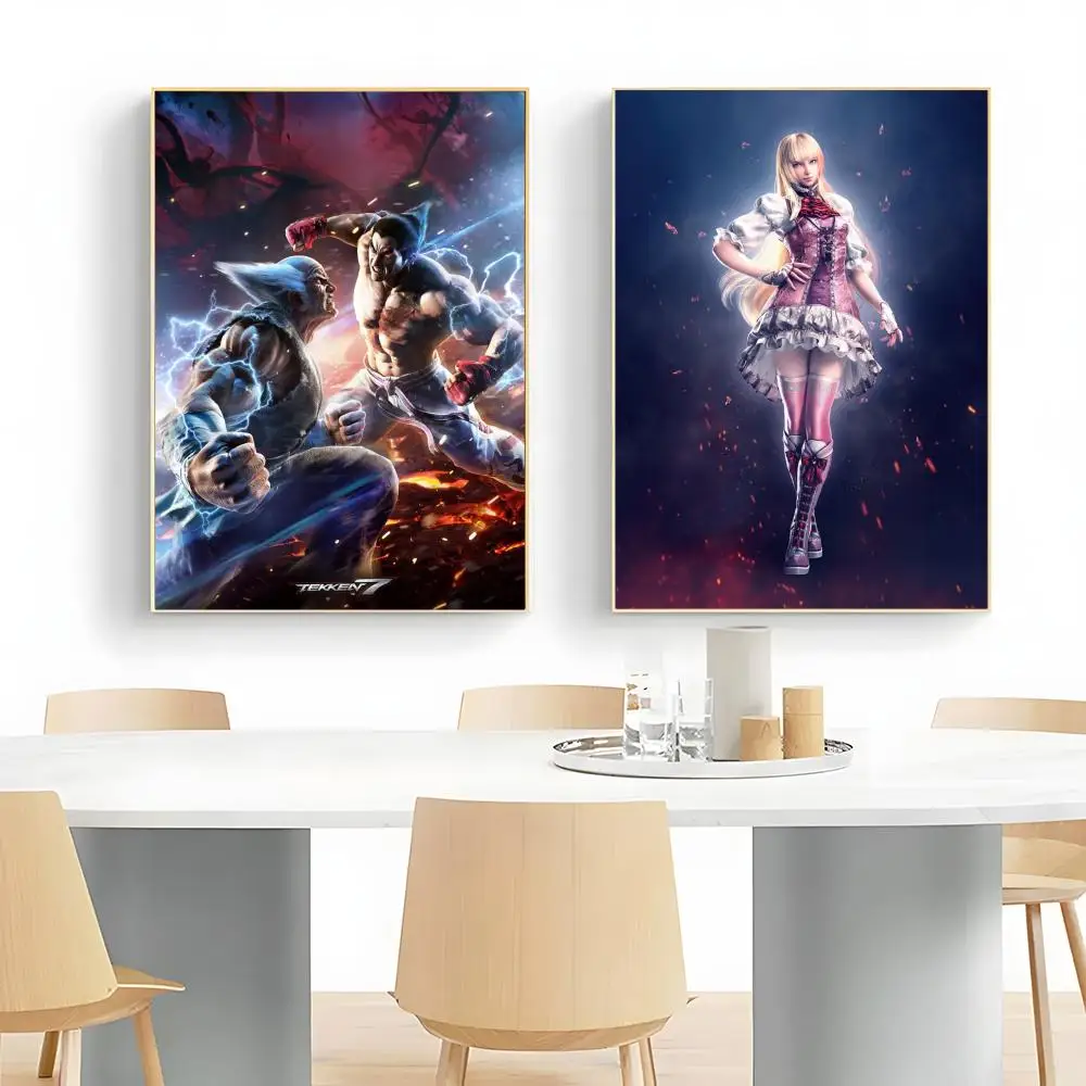 Legendary Fighting Game T-Tekken Poster Wall Art Print Poster Decorative Mural Home Decor Gift Unframed