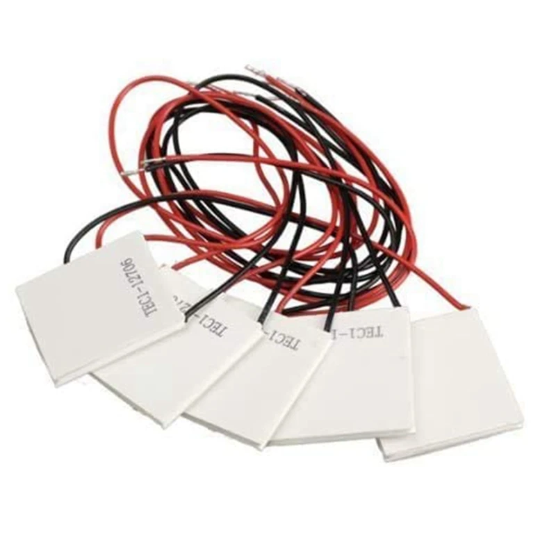 5 morceaux d'ailerons de refroidissement de refroidisseur d'eau du TEC1-12706 40X40mm de semi-conducteur pour l'équipement de refroidisseur de distributeur d'eau