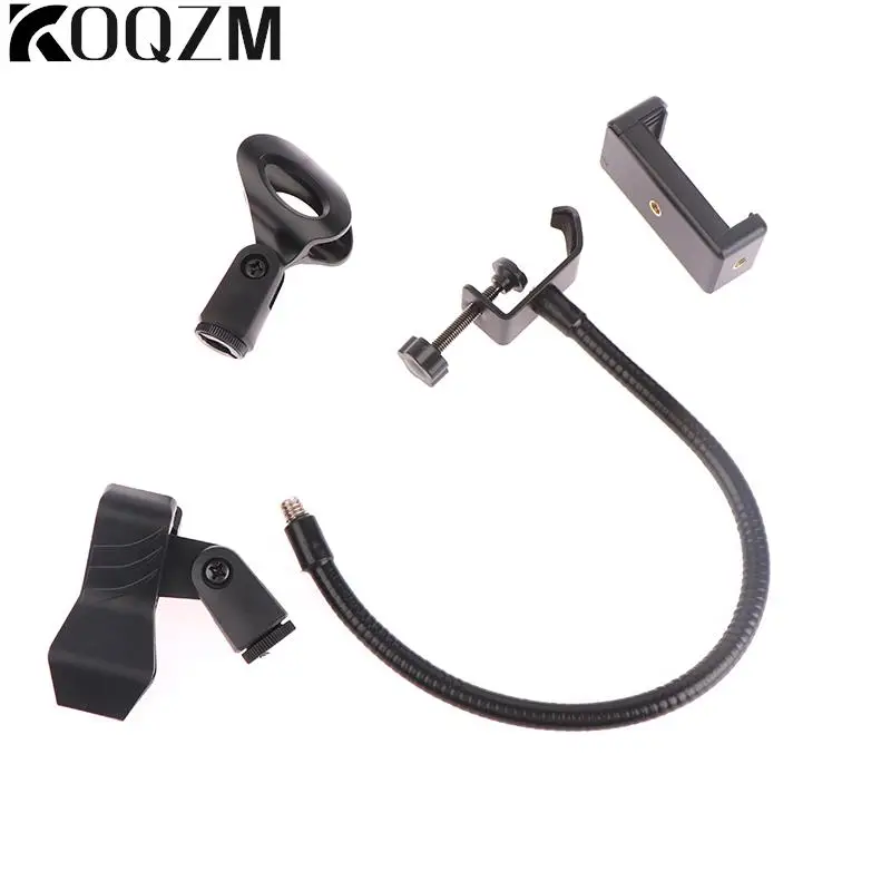 Support de microphone avec clip de table, adapté pour studio de diffusion, station d'équipement de diffusion en direct