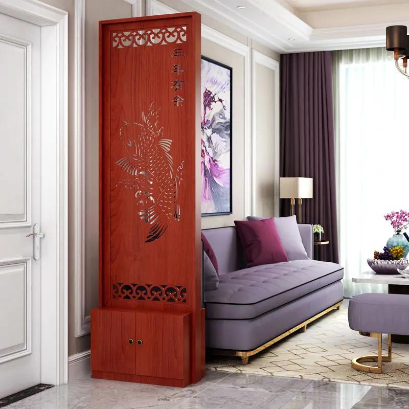 CX Chinese screen partition living room simple modern European hollow double-sided entrance entrance partition cabinet
