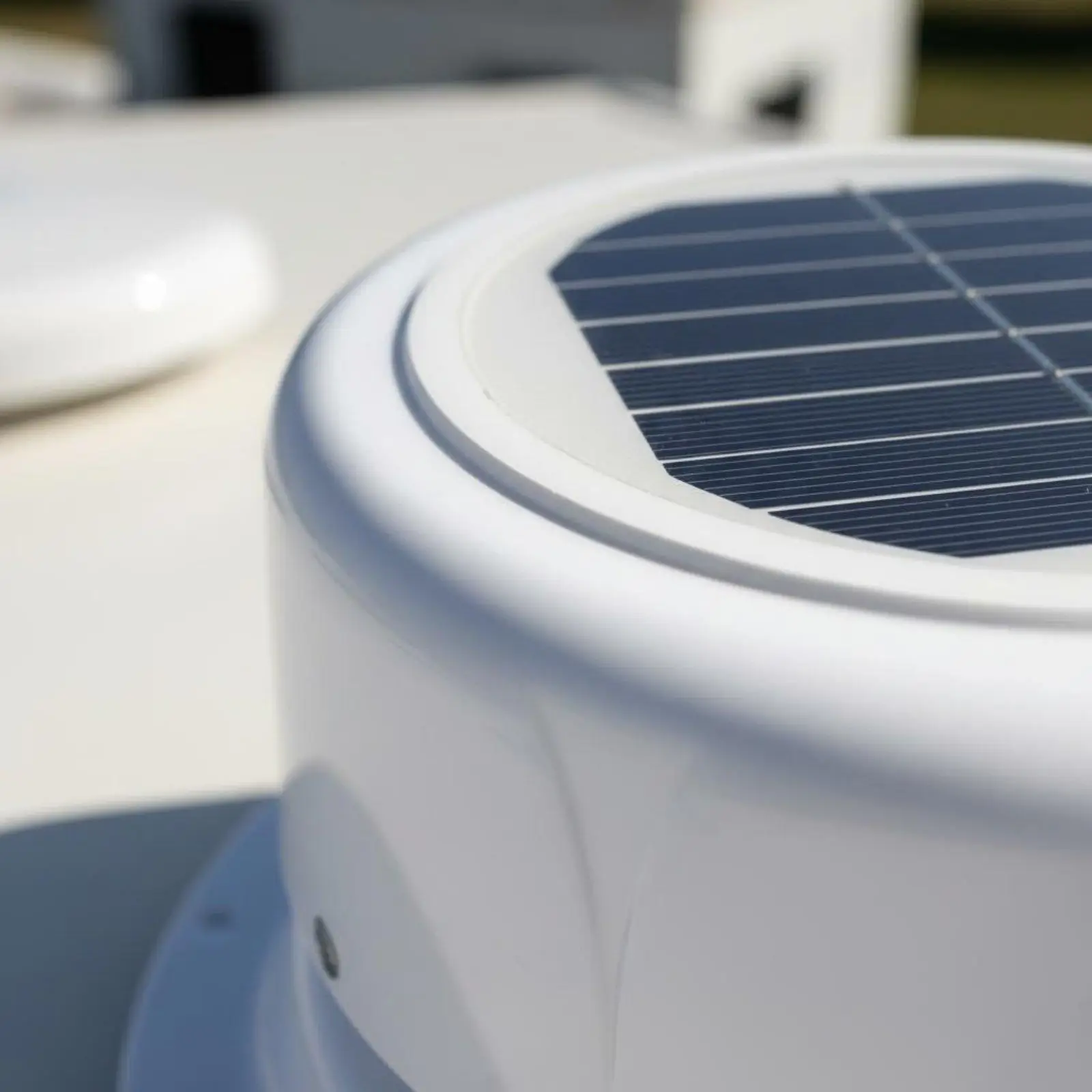 Solar Powered RV Roof Vent Mushroom Dome Quiet Exhaust Fan Weather Resistant ABS for Camper Trailer Yacht Greenhouse