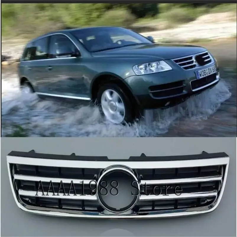 2003-2007 Front Bumper Grill for Volkswagen Touareg Radiator Grille Front Bumper Upper Grille Lower Grill