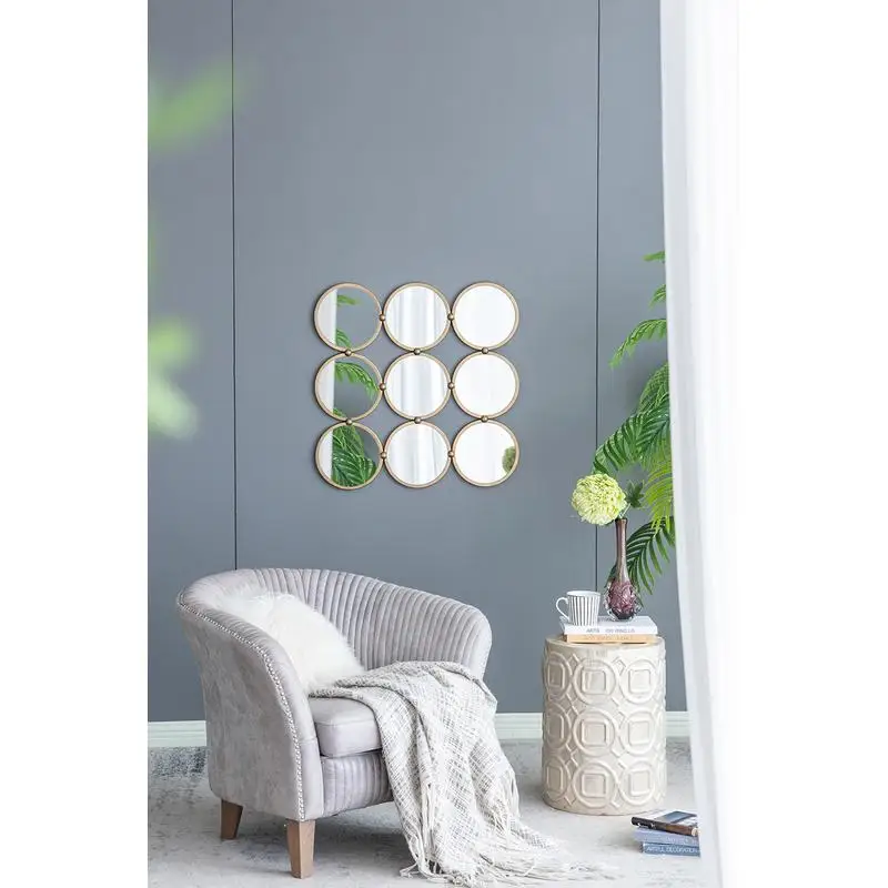 مرآة زخرفية معاصرة مقاس 27.2 بوصة بأسلوب بسيط لغرفة النوم وغرفة المعيشة والمدخل