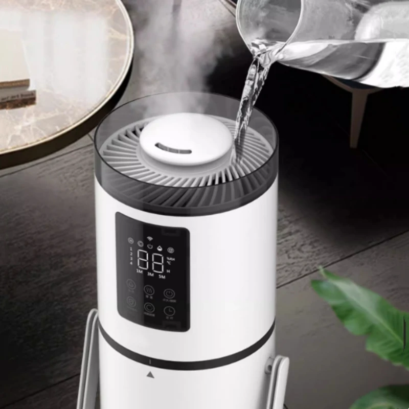 เครื่องเพิ่มความชื้นในอากาศตั้งพื้นแบบ9L เครื่องกรองอากาศในร่มสำหรับห้องนอนหญิงตั้งครรภ์และเด็กทารกหมอกหนาในครัวเรือน