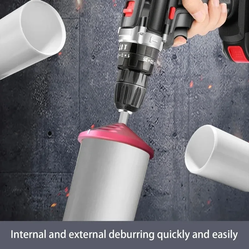PVC Deburring Tool Inner Outer Reamer for Pipe Chamfers Plumbing Tool Professional Chamfer Plumbing Power Tools Accessories