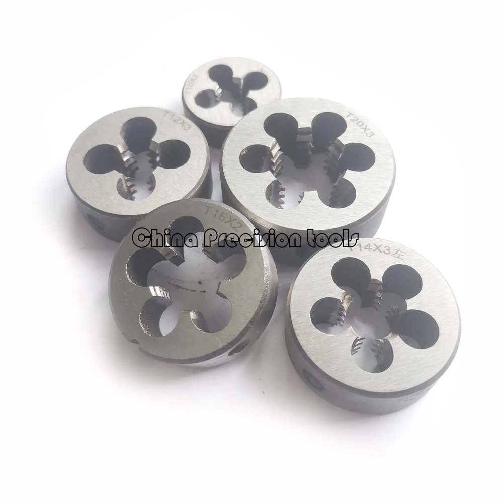 

Trapezoidal thread Die left Right Hand Trapezoid screw round dies Tr8 Tr10 Tr12 Tr14 Tr16 Tr18 tr20 T8 T10 T12 T14 T16 T18 T20