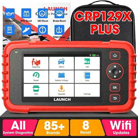 LAUNCH CRP129X PLUS Scanner Professional Automotive Scanner OBDII Scanner All System Diagnosis Obd2 Functions
