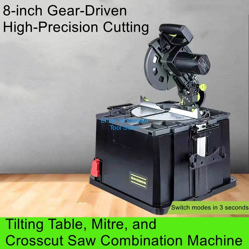 Dual-Mode Multi-Function High-Precision Table Saw, Mitre Saw, Compact Woodworking Combination Saw, Aluminum Cutting Machine
