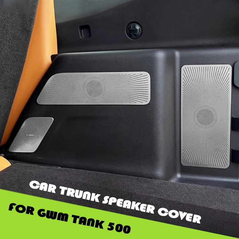 

Car Trunk Speaker Cover Fit for GWM Tank 500 Modification Car Trunk Audio Trumpet Decoration Sticker Car Interior Upgrade Parts