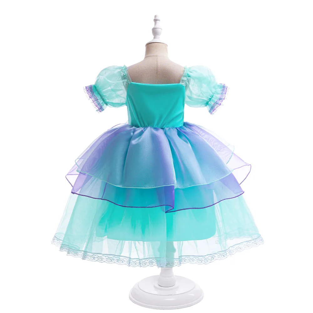 Little Mermaid Costume for Girls Carnival Cosplay Clothing Tulle Birthday Wedding Princess Party Dresses Halloween Mermaids Gown