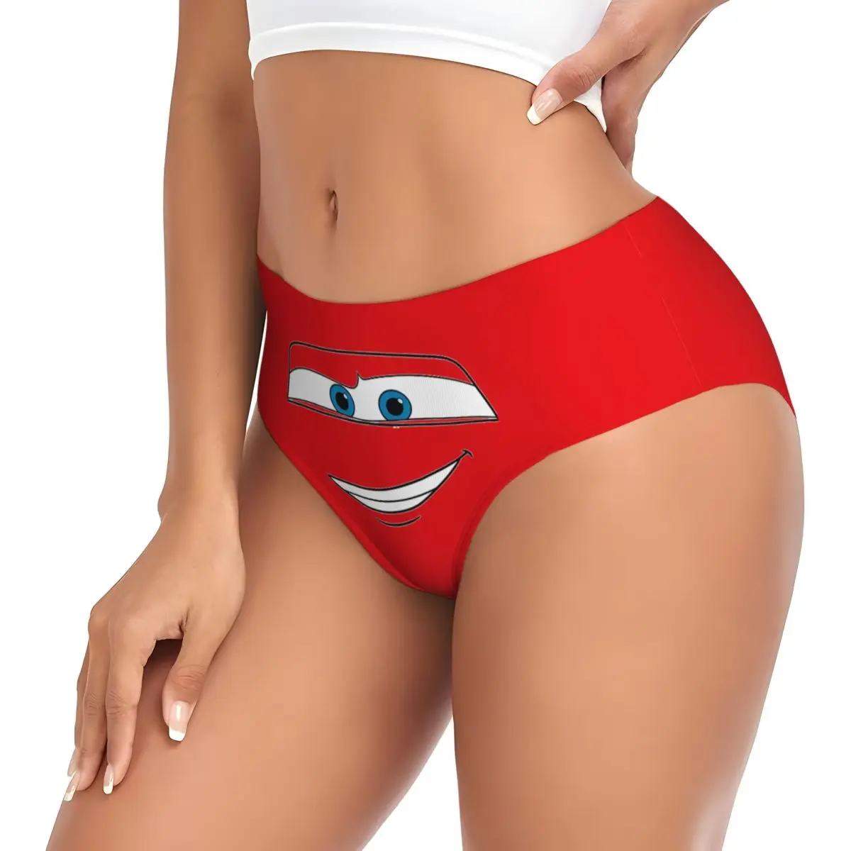 Women\'s Lightning Car McQueen Eyes Sally Brief Underwear Cozy Breathable Briefs Panties