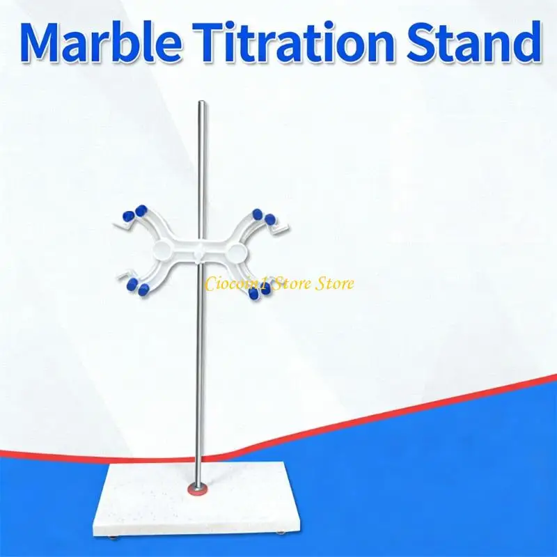 A3PC Professional Burette Holder Marble Titration Stand with Plastic Clamp for Labs