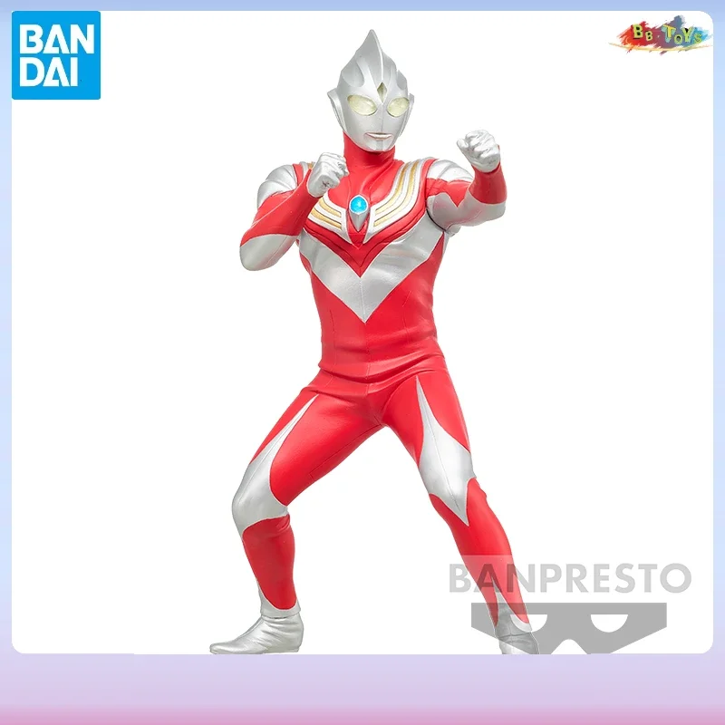 

In Stock Bandai Original Ultraman Tiga Hero Statue A Type Power Figure Movable Humanoid Model Collectible Holiday Gift Finished