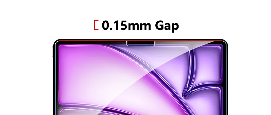2 Stück Gehärtetes Glas Displayschutzfolie für iPad Pro Air 13 11 2024 M4 M2 Air 5 4 Pro 12.9 11 M3 M5 2025 2026 Film – Detail 3