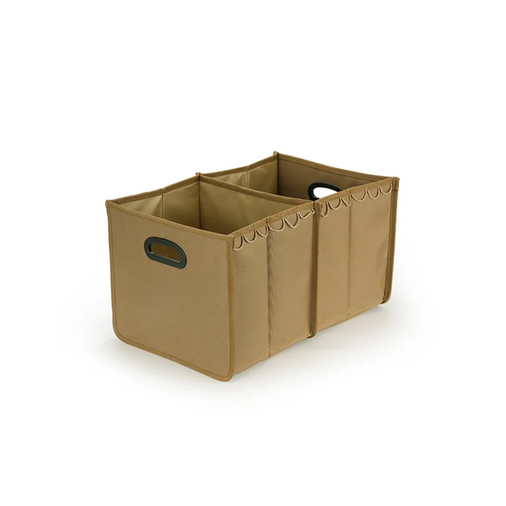 Large Capacity Collapsible Outdoor Storage Box Canvas Organizer Bag Hanging Loops For Camping Gear For Sierra Cups Hiking Parts
