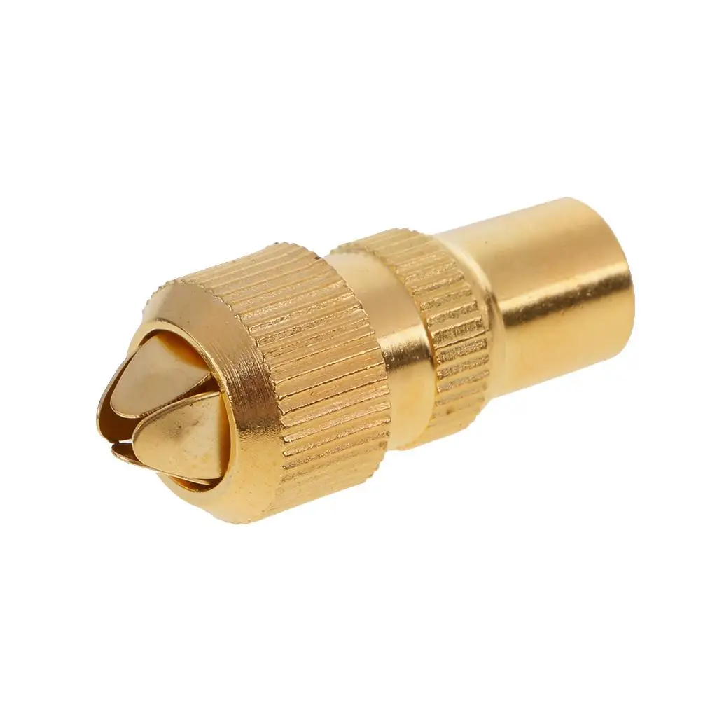 Coaxial Adapter Gold RF Male Connector Straight Aerial Cable Adaptor for TV Signal Wire Management