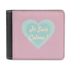 Je Suis Calme Classic Style Wallet Pattern Wallets Men Fashion High Quality Purse Me French Swift Taylor Personalized Wallet