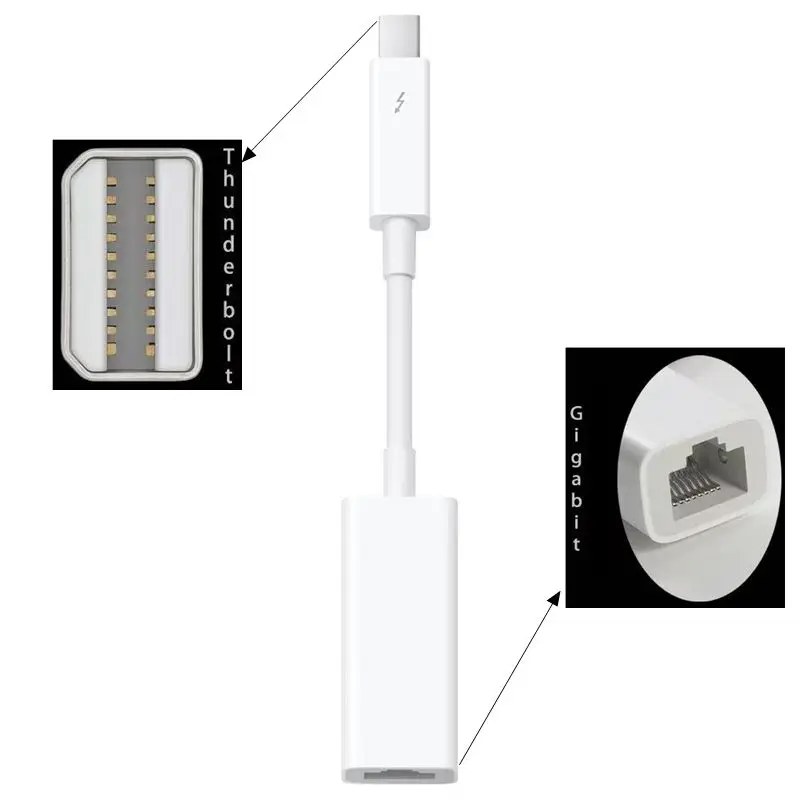 12-センチメートル-apple-オリジナル-thunderbolt-ネットワークカードアダプタ-thunderbolt-2-からギガビット有線イーサネットポートコンバータ-a1433