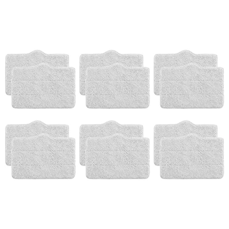 12Pcs For Deerma ZQ610/ZQ600/ZQ100 Steam Mop Cleaner Mop Replacement Parts Accessories Wipes Mop Pad