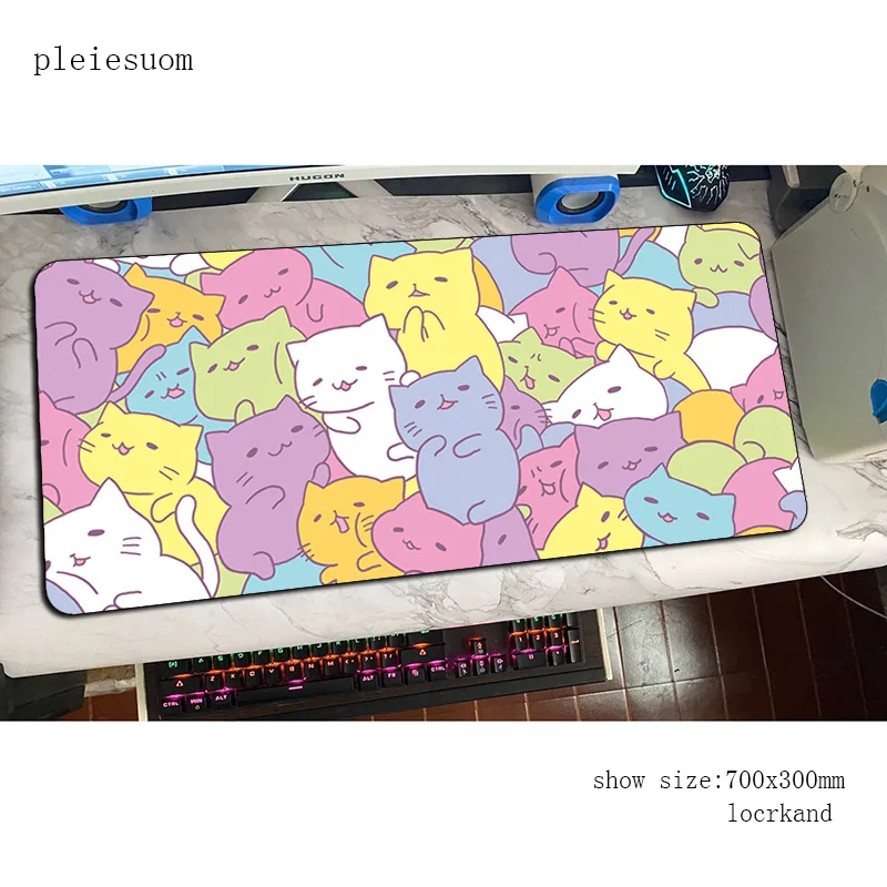 Funny Cat pad mouse Domineering computer gamer mouse pad Beautiful padmouse 900x400mm mousepad ergonomic gadget office desk mats