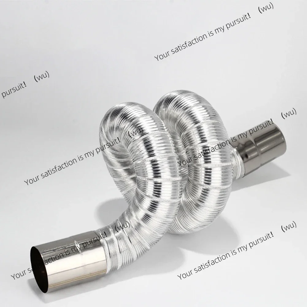 Flexible Stainless Steel Stove Pipe Bend  Perfect for Outdoor Wood Stove Chimneys during Camping  Resistant to High Temperatures