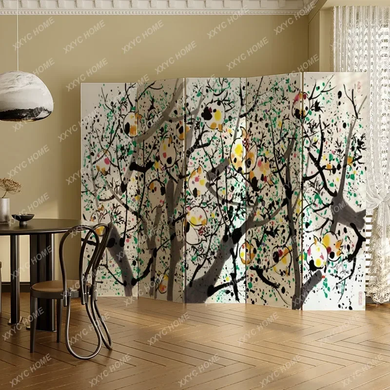 Folding Screen Partition Living Room Sofa Background Decoration Office Tea Room Foldable Mobile Divider