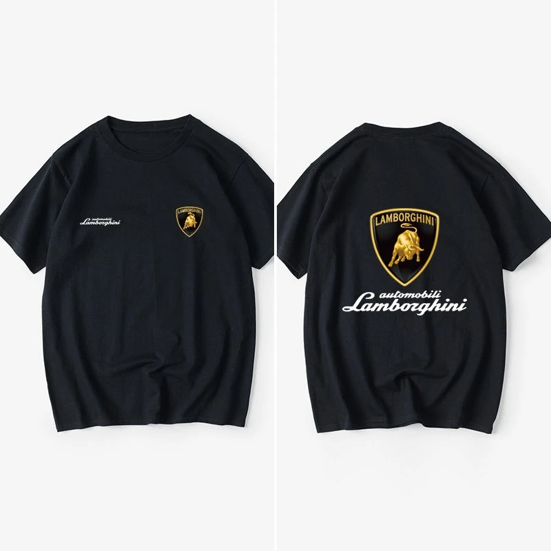 

Магазин Lamborghini Car 4s, рабочая одежда, футболки, рубашки с короткими рукавами, круглые воротники для женщин и мужчин