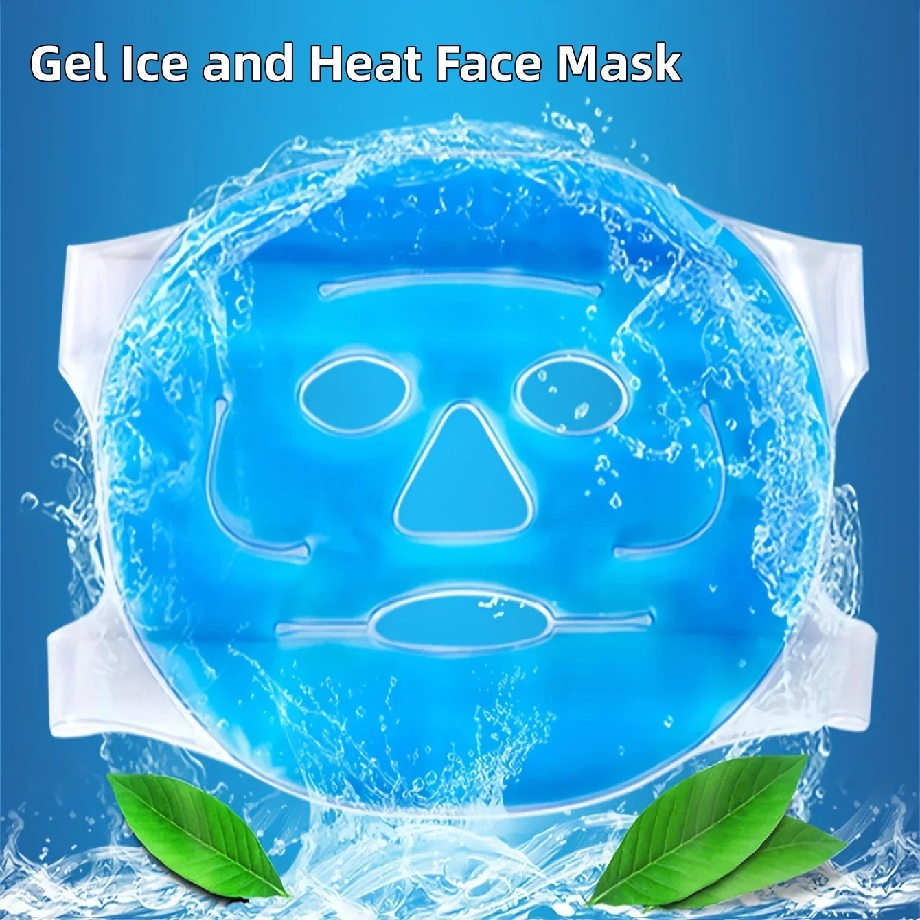 Gesichts-Kühlmaske Gel-Augenmaske Eispack Kühlende PVC Heiß-Kalt-Therapie Hautpflege-Tool Gel-Gesichtsmaske Hautstraffende Spa-Schlafmaske – Detail 8