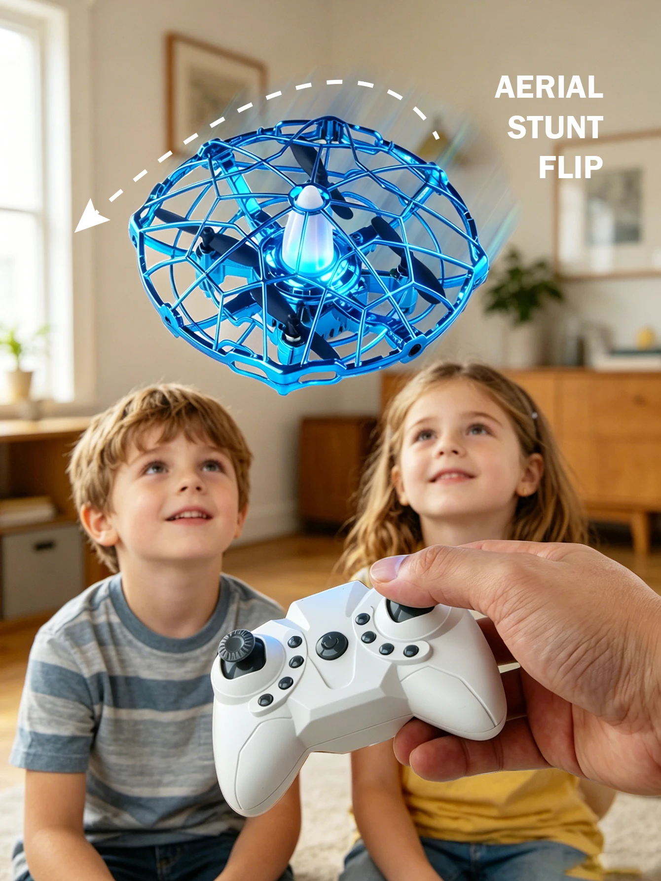 2.4G RC Drone with Hand Throw Launch, One Key Return, Altitude Hold, Cool Toys Gifts for Teens Boys Girls