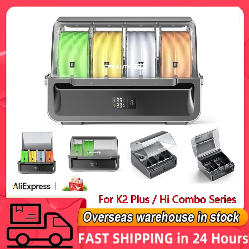 Nuovo sistema di filamenti Creality CFS Interruttore e relè di filamento automatico con 4 slot per filamenti per stampante 3D serie K2 Plus / Hi Combo