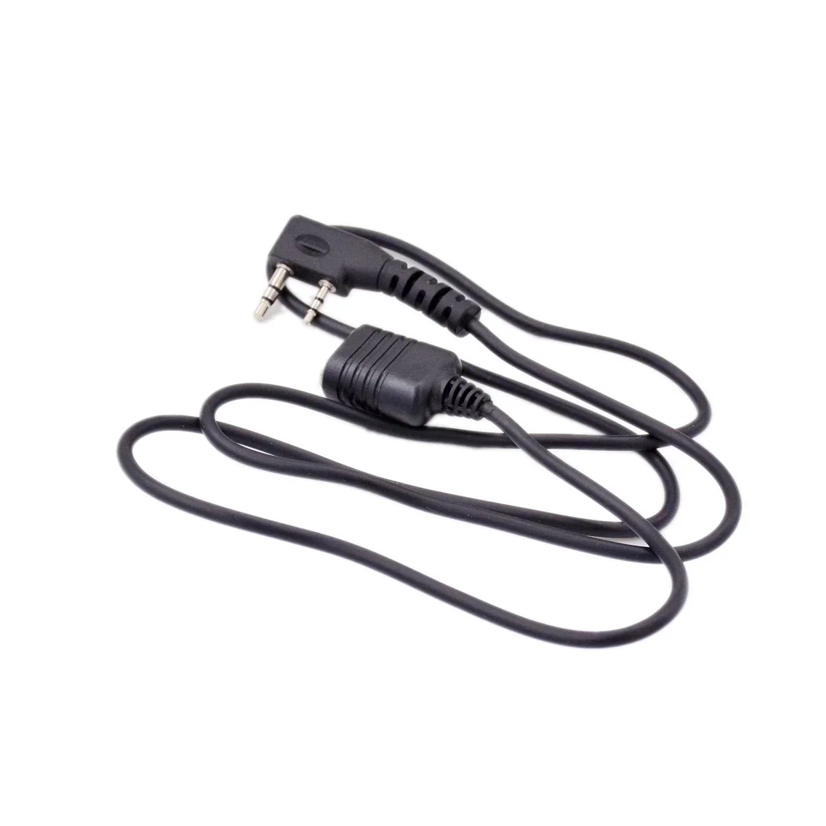 2Pin K Plug Microphone Headset Extension Cable Adapter 1 Meter 3.28ft  for Kenwood Baofeng HAM Walkie Talkie ABS Extend Mic Cord